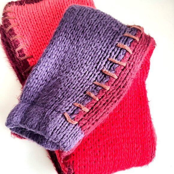 Anthropologie Saachi Chunky Knit Color  Colourful Pants L - Picture 4 of 6